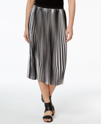 Eileen Fisher - A-Line Pleated Midi Skirt, Regular & Petite