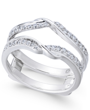 image of Diamond Enhancer Ring Guard (1/3 ct. t.w.) in 14k White Gold