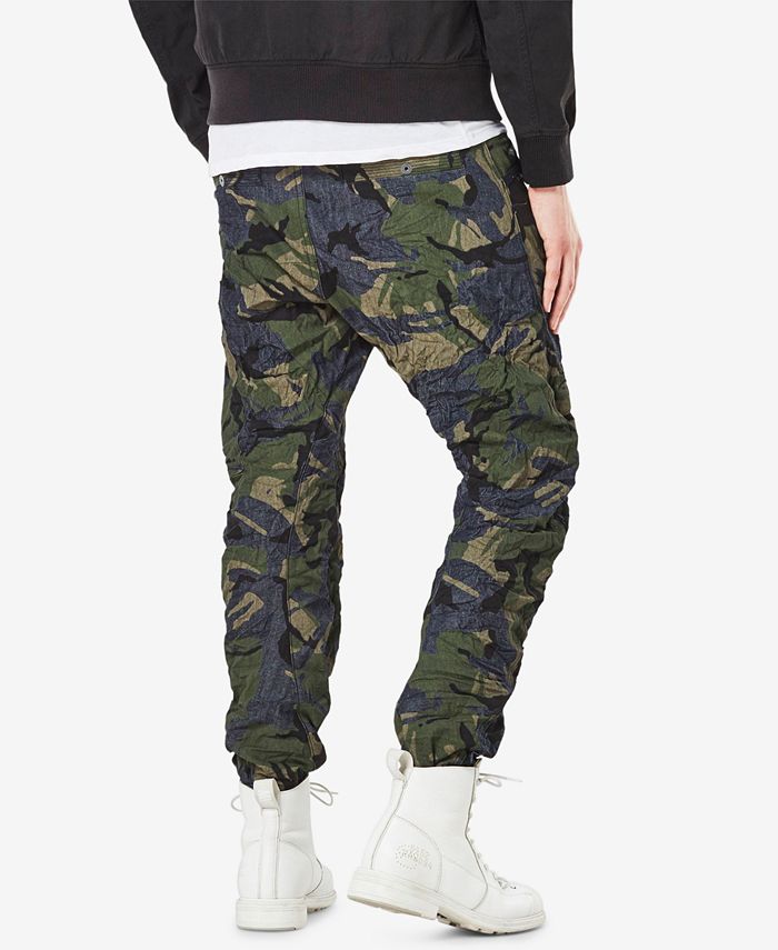 G-Star Raw Men's Powell 3D Tapered-Fit Camo Jogger Jeans - Macy's