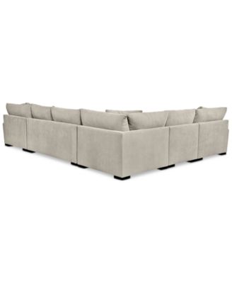 CLOSEOUT! Rhyder 5-Pc. Fabric Sectional Sofa with Apartment Sofa, Created for Macy's