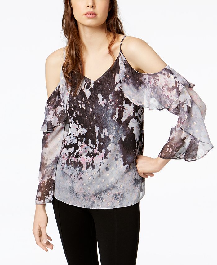 macys cold shoulder tops