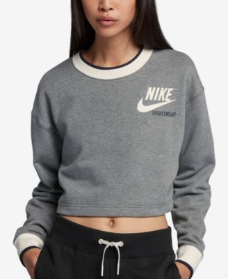 nike sportswear cropped sweatshirt