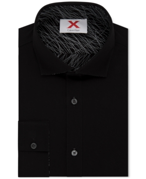 CALVIN KLEIN X MEN'S EXTRA-SLIM FIT REVERSIBLE DRESS SHIRT