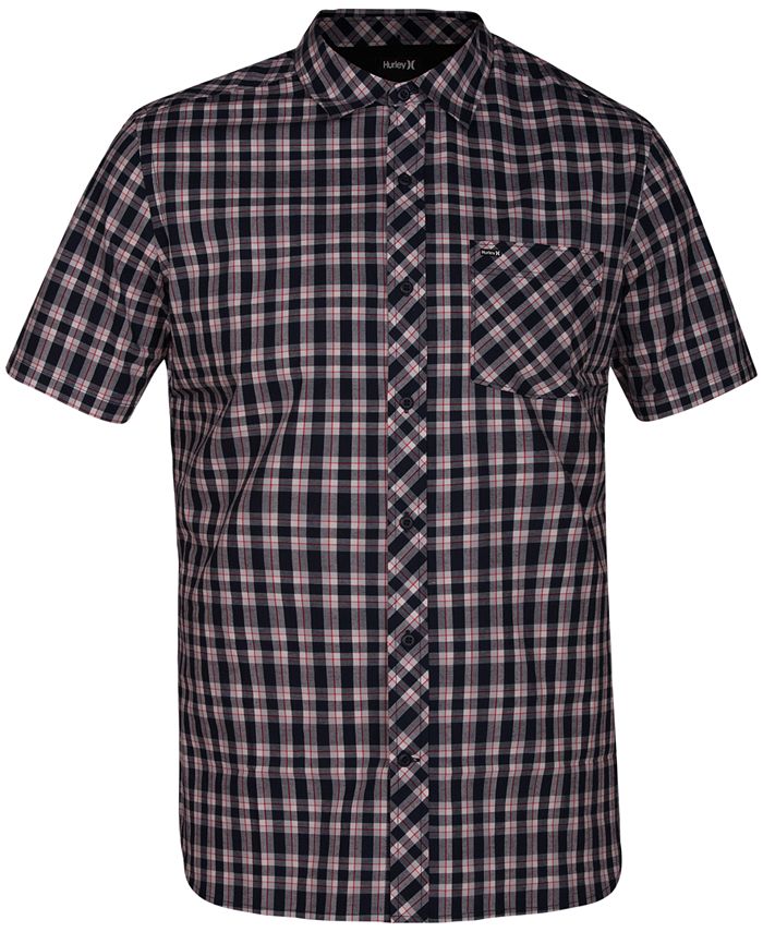 Hurley Men's Hayden Plaid Button-Down Shirt - Macy's
