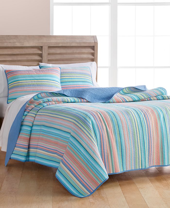 Martha Stewart Collection CLOSEOUT! Tropical Yarn Dye 100 Cotton Twin