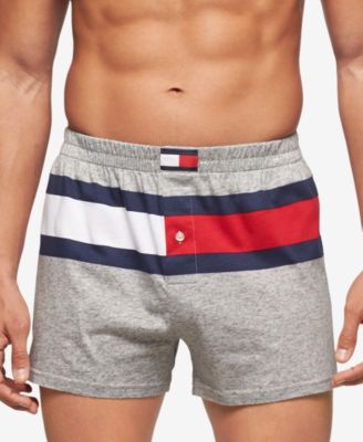 tommy hilfiger flag cotton shorts