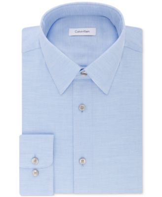 Photo 1 of Calvin Klein Men's STEEL Classic/Regular Non-Iron Stretch Performance Dress Shirt-regular fit 