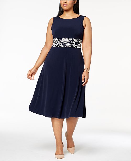 Jessica Howard Plus Size Ruched Dress & Floral-Print Jacket & Reviews ...