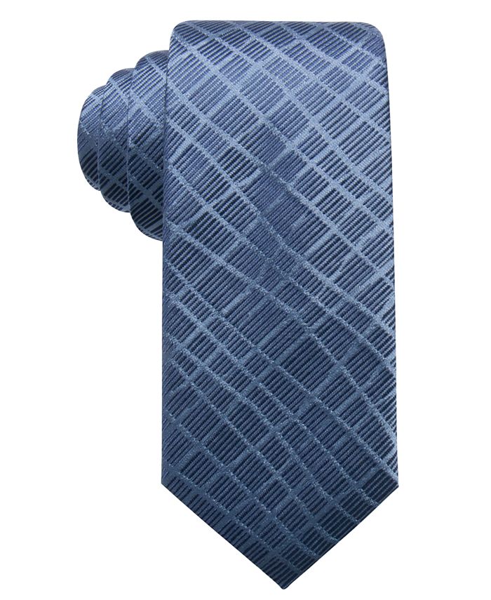 Alfani Men's Abstract Geometric Silk Slim Tie, Created for Macy's - Macy's