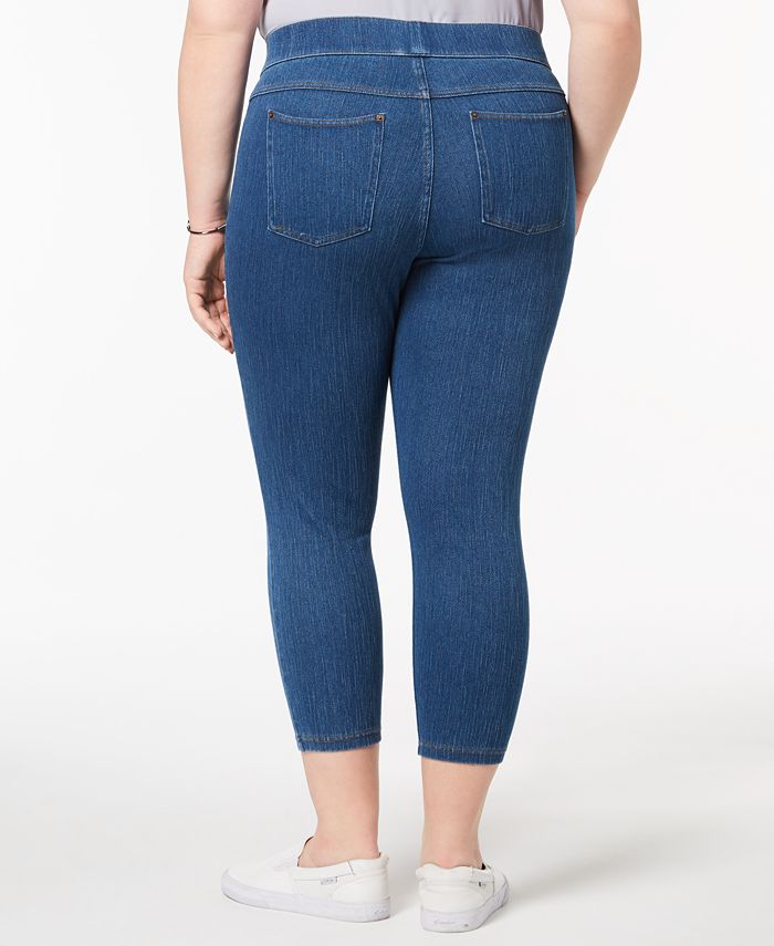 Hue Women's Plus Size Original Denim Capri Leggings Macy's