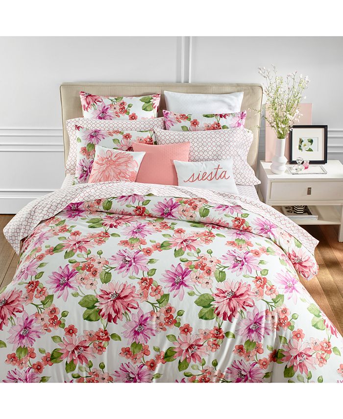 Charter Club CLOSEOUT! Bouquet 3Pc. Full/Queen Duvet Cover Set