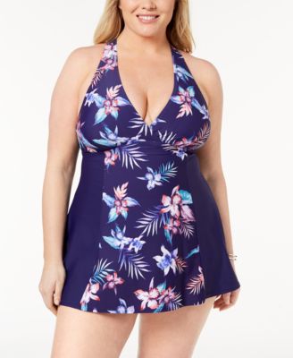 macys swim dress