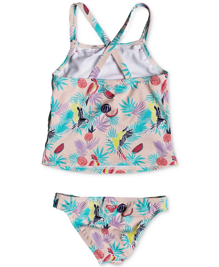 Roxy 2-Pc. Tropical Parrots Tankini Swimsuit, Toddler Girls - Macy's