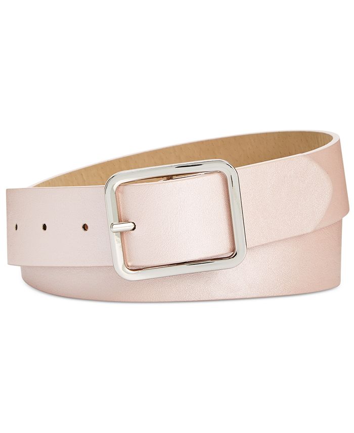 INC International Concepts INC Casual Solid Plus-Size Belt, Created for ...
