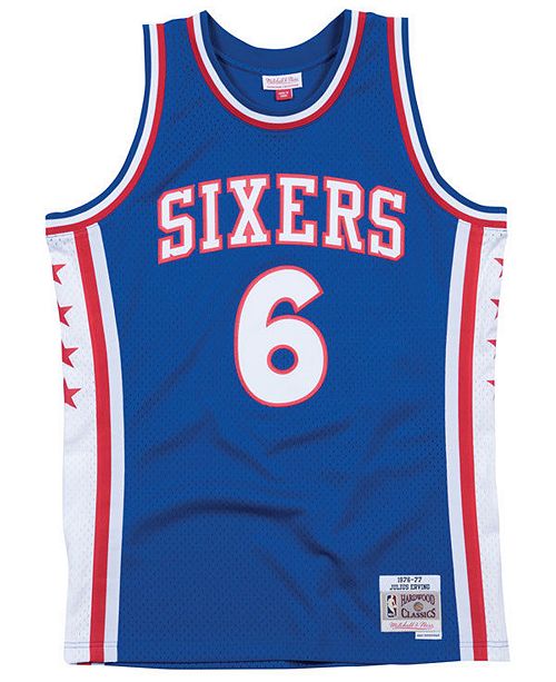 Mitchell Ness Men S Julius Erving Philadelphia 76ers Hardwood Classic Swingman Jersey Reviews Sports Fan Shop By Lids Men Macy S