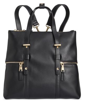 macy's black backpack