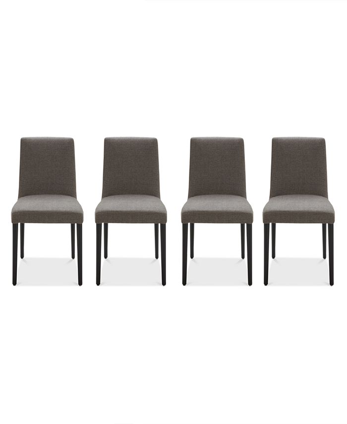 Furniture Gatlin Dining Chairs, 4Pc. Set (4 Charcoal Dining Chairs