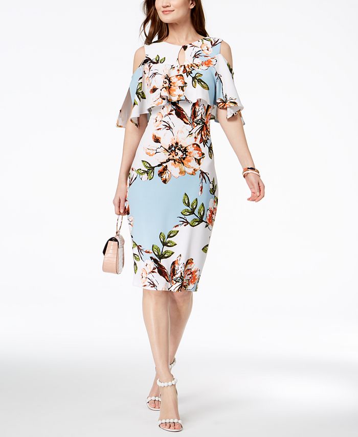 Macy's cold on sale shoulder dresses
