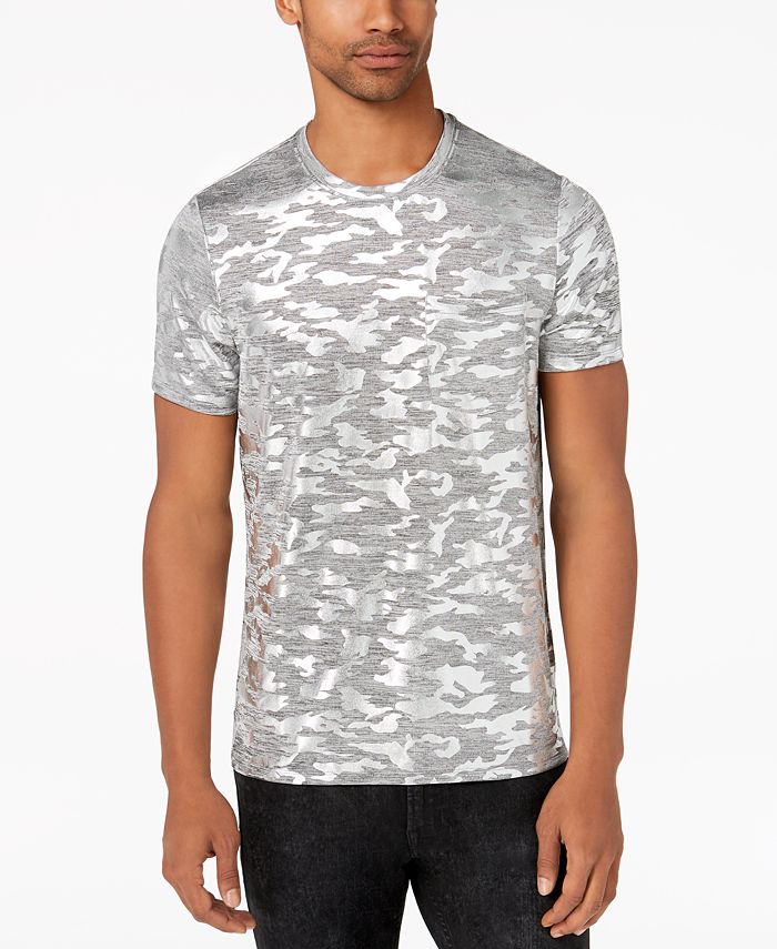 GUESS Men's Foil Camo Stretch T-Shirt - Macy's