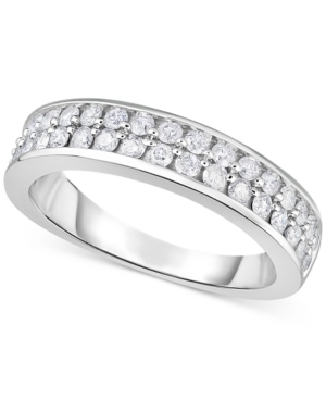 image of Diamond Double Row Band (3/4 ct. t.w.) in 14k White Gold
