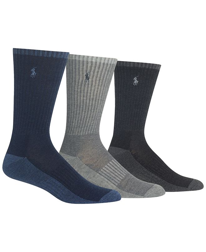 Polo Ralph Lauren Men's Heathered Socks, 3Pack & Reviews Underwear