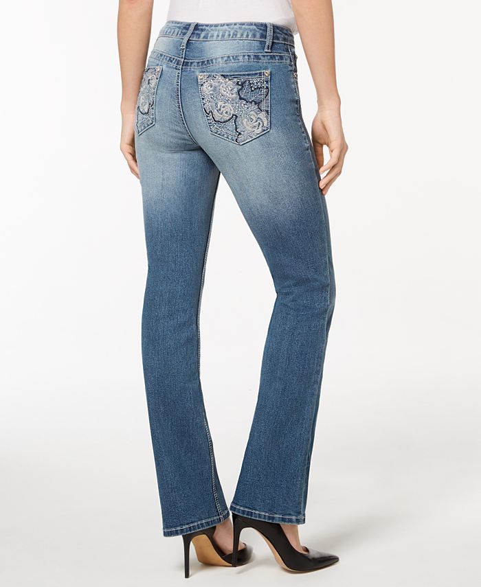 Earl Jeans FloralPocket Bootcut Jeans Macy's