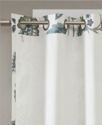 Camille Floral-Print Room Darkening Window Panels