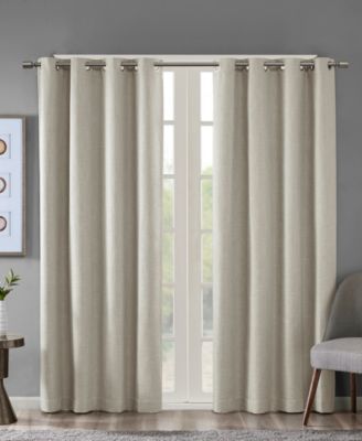 Photo 1 of 1 PANEL - Maya Printed Heathered Blackout Curtain Collection 1 PANEL ONLY