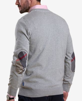 CLUBHAUS Elbow Patched Sweater - Gray