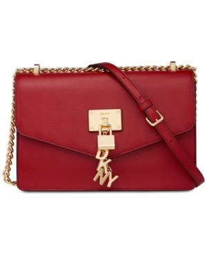 Dkny Elissa Large Leather Shoulder Flap