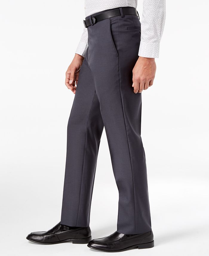 Vince Camuto Men's SlimFit Stretch Charcoal Solid Suit Macy's