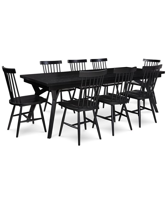 Homefare Bensen Dining Furniture, 9Pc. Set (Expandable Dining Table