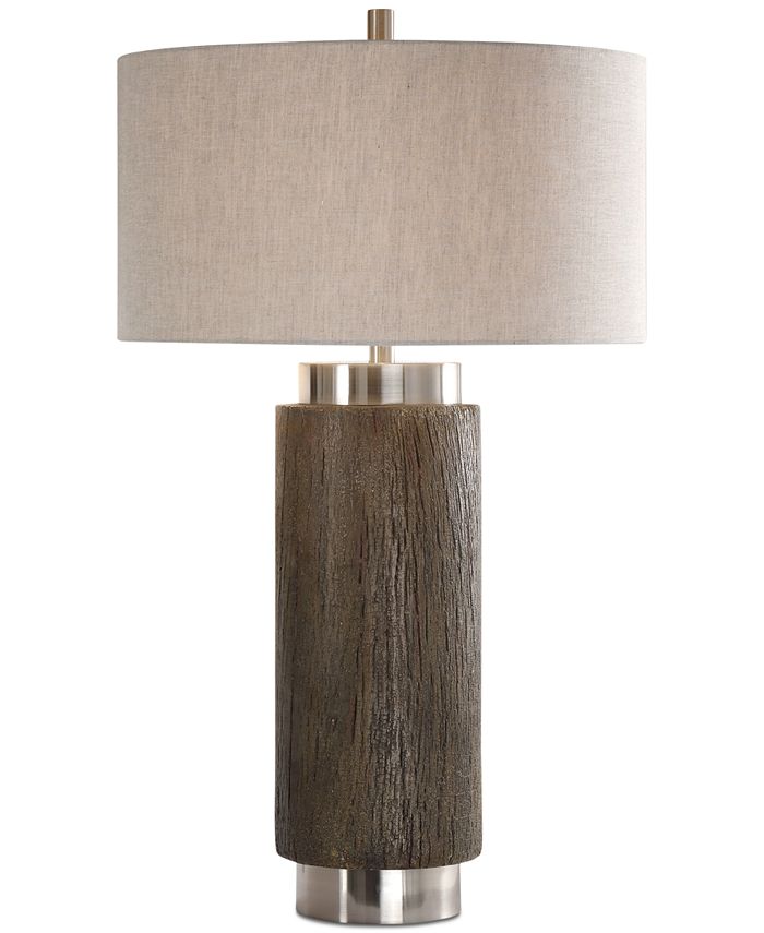 Uttermost - Cheraw Wood Cylinder Table Lamp