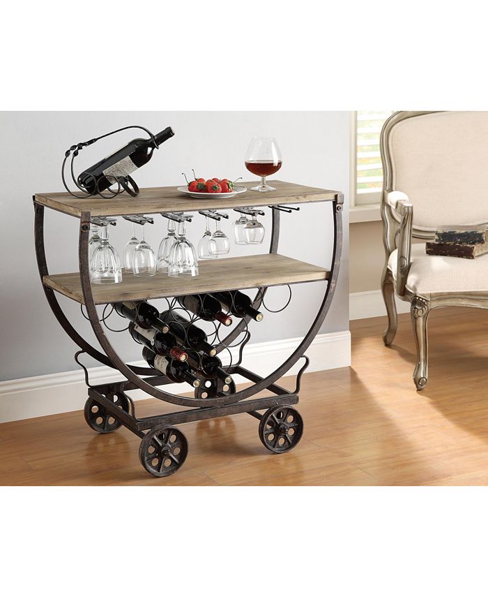 Crestview Wine Rack Cart Macy's