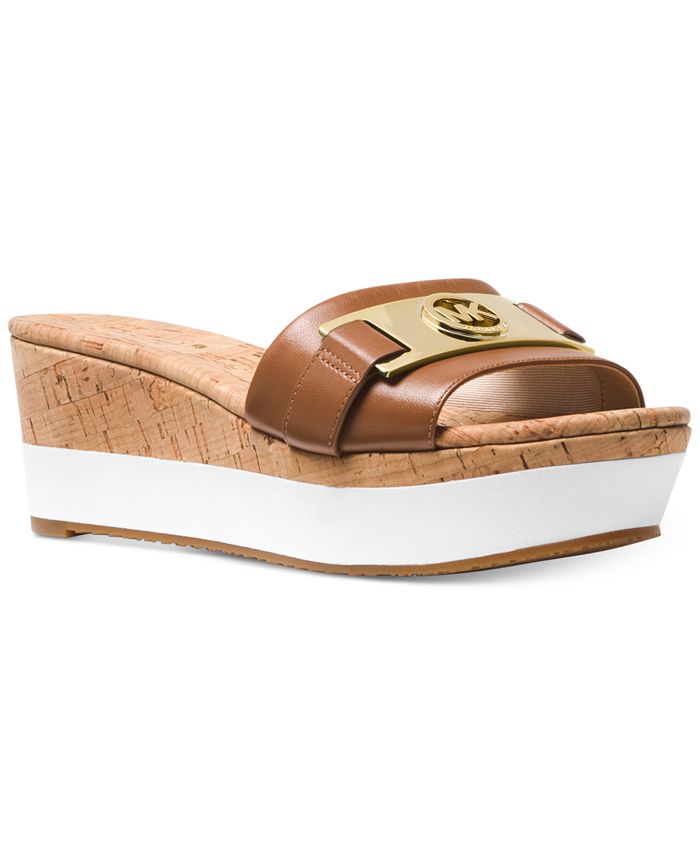 Michael Kors Warren Platform Wedge Sandals & Reviews - Sandals - Shoes -  Macy's
