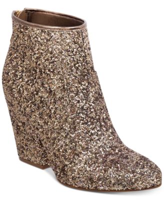 macys gold booties