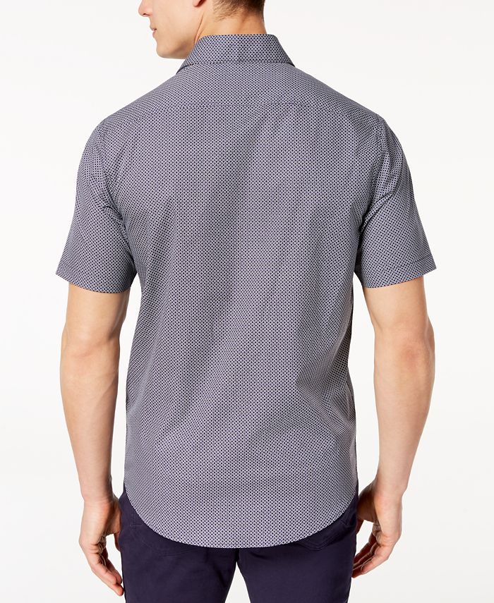 Tasso Elba Men's Short-Sleeve Printed Shirt, Created for Macy's ...