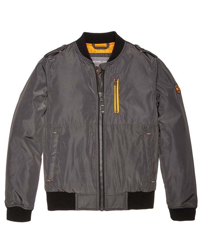 Michael kors store satin bomber jacket