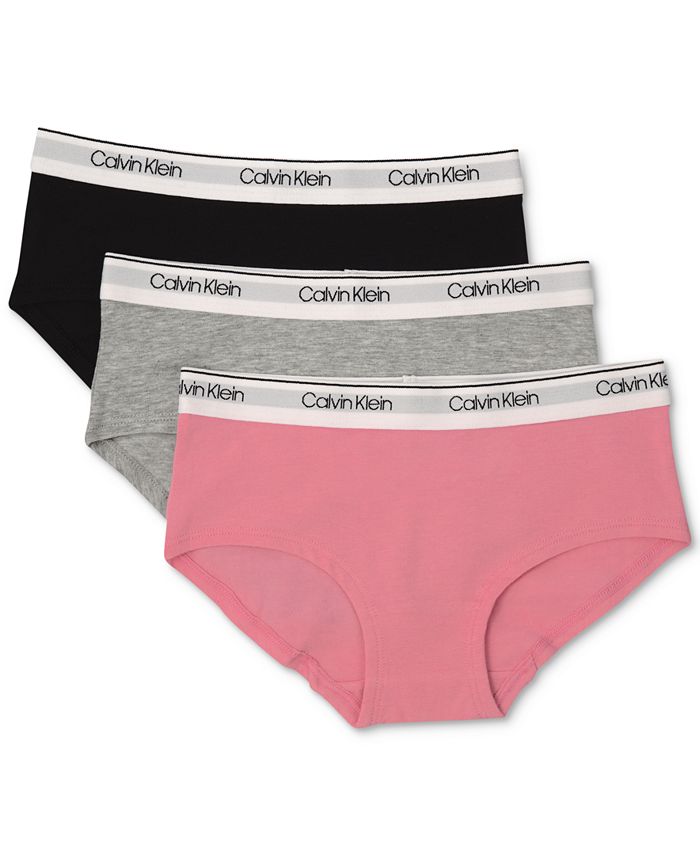 Calvin Klein 3-Pk. Underwear, Little & Big Girls & Reviews - Underwear & Socks - - Macy's
