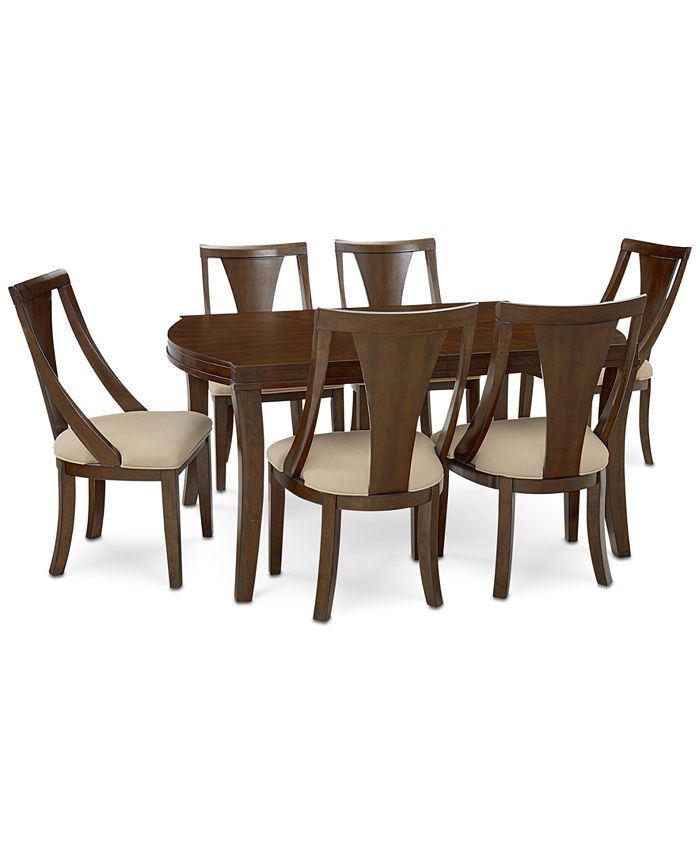 Furniture Portland Expandable Dining Furniture, 7Pc. Set (Dining Table