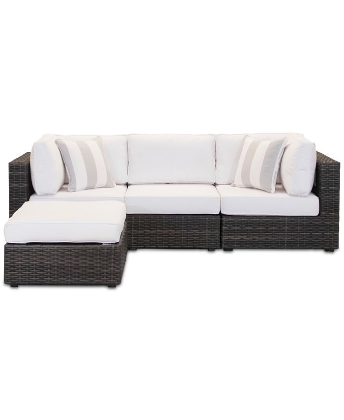 Furniture Viewport Outdoor 4Pc. Modular Seating Set (2 Corner Units, 1