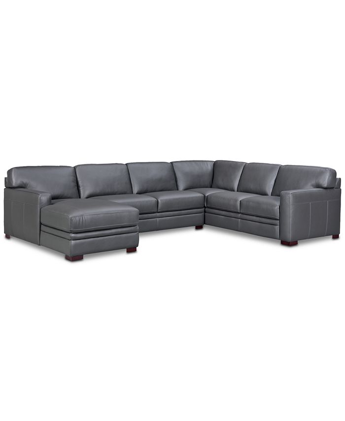 Furniture Avenell 137 3 Pc Leather, Leather 3 Piece Sectional