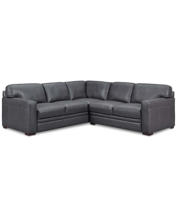 Furniture Avenell 2Pc. Leather "L"Shaped Sectional Sofa, Created for