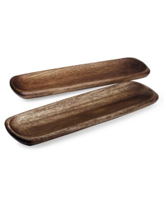 Noritake - Set of 2 Kona Wood Platters
