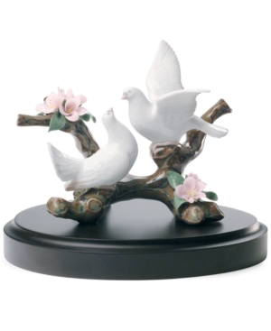 Lladro Collectible Figurine, Doves On Cherry Tree