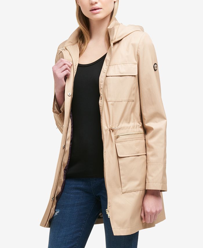 Cinched waist raincoat online