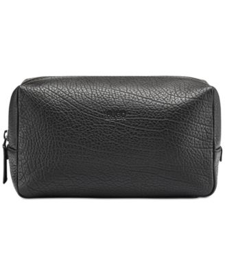 hugo boss leather wash bag