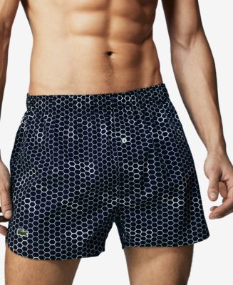 Lacoste Men's Printed Woven Boxers - Macy's