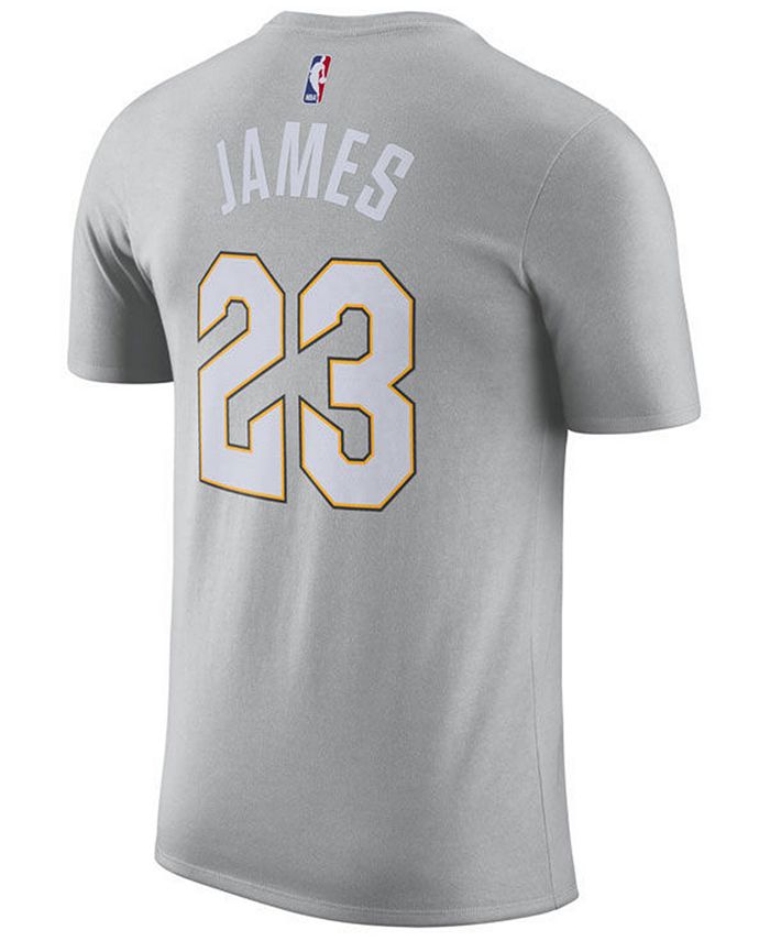 Men's Cleveland Cavaliers LeBron James Nike Black Name & Number
