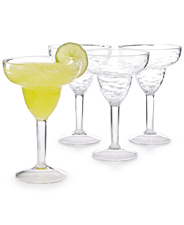 Martha Stewart Collection 4Pc. Margarita Glass Set, Created for Macy's